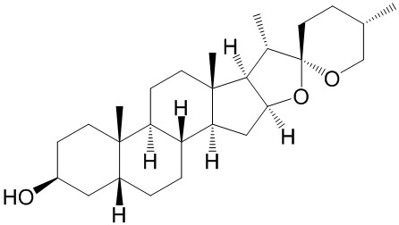 菝葜皂苷元（知母皂苷元） Sarsasapogenin CAS No.126-19-2